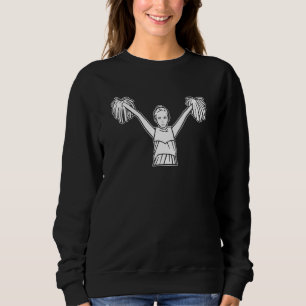 Cheerleader Pom Pom - Cheercaptain Cheerleading Sweatshirt