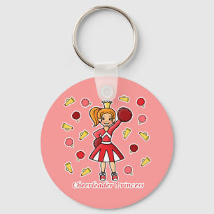 Cheerleader Princess Key Ring
