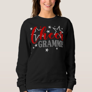Cheerleader Proud Cheer Grammie Pride Sports Suppo Sweatshirt