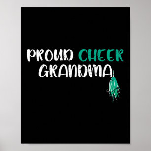 Cheerleader Proud Cheer Grandma Cheerleading Poster