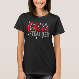 Cheerleader Proud Cheer Teacher Pride Sports Suppo T-Shirt