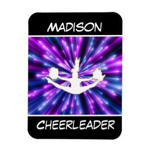 Cheerleader Purple and Blue Explosion Magnet