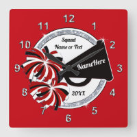 Cheerleader Room Decorating Ideas, Cheer Clock