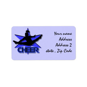 Cheerleader shipping labels