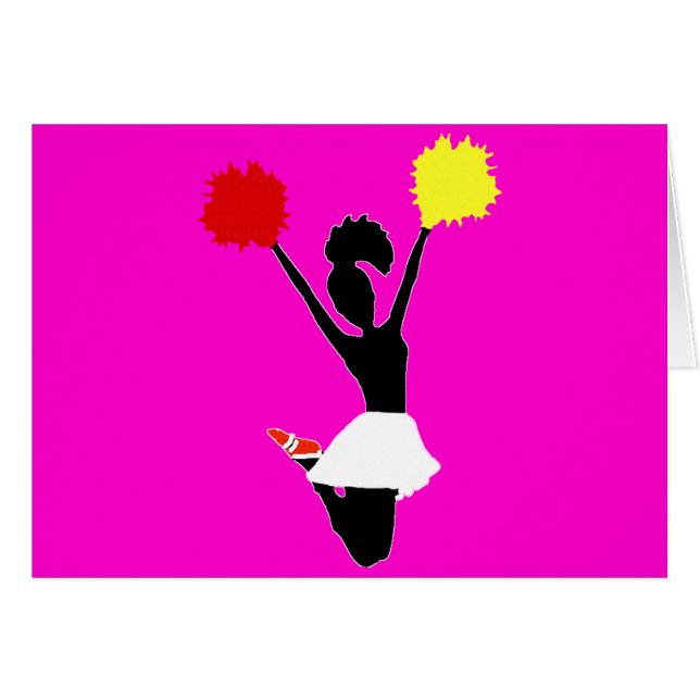Cheerleader Silhouette (Front Horizontal)