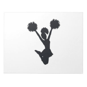 Cheerleader Silhouette Notepad