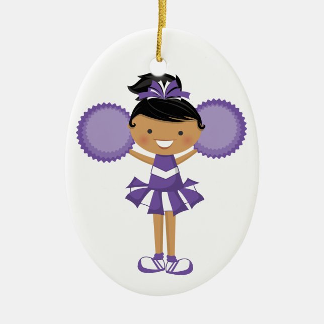 Cheerleader - SRF Ceramic Tree Decoration (Front)