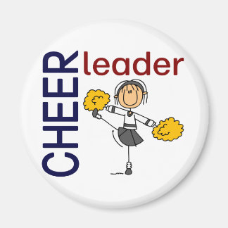 Cheerleader Stick Figure Magnet