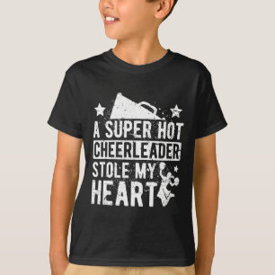 Cheerleader Stole My Heart Cheer Boyfriend Of A Ch T-Shirt