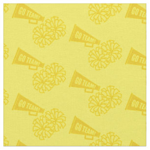 Cheerleader Team School Colors Gold & yellow Fabric