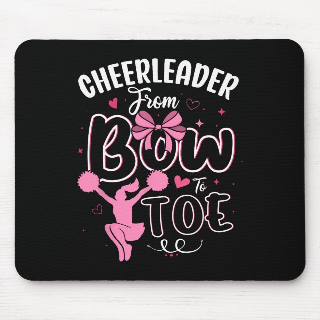 Cheerleader Tumbling Routine Shirt Funny Cheerlead Mouse Pad (Front)