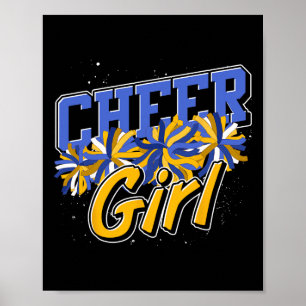 Cheerleader Women Cheer Practice Girls Cheering Ch Poster