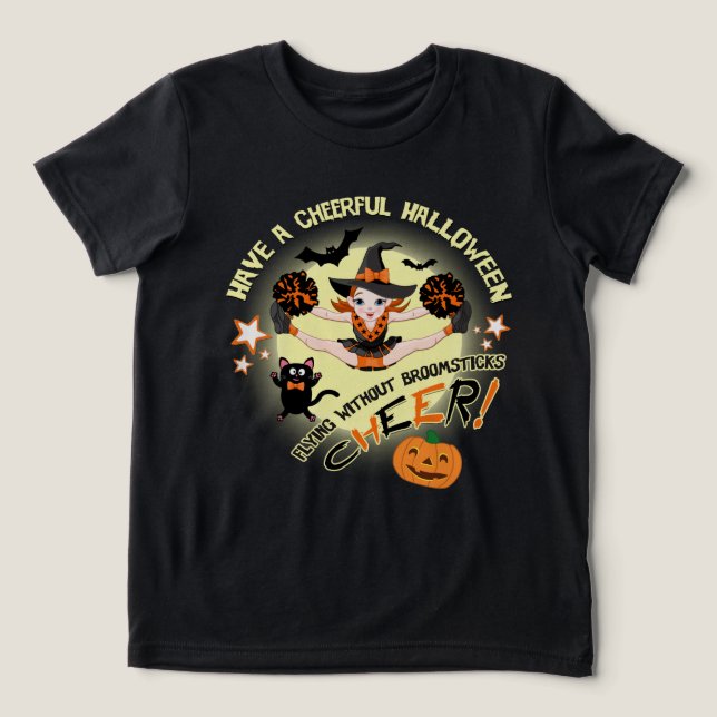 Cheerleader's Halloween Tri-Blend Shirt (Design Front)