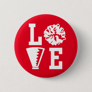 Cheerleaders, Love Cheer 6 Cm Round Badge