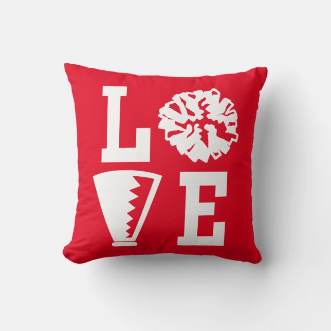 Cheerleaders Love, Red Cheer Cushion (Front)