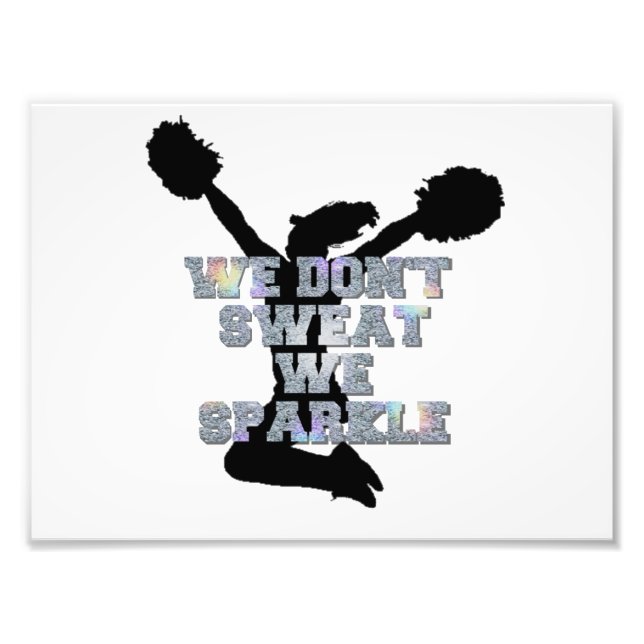 Cheerleaders we sparkle photo print (Front)