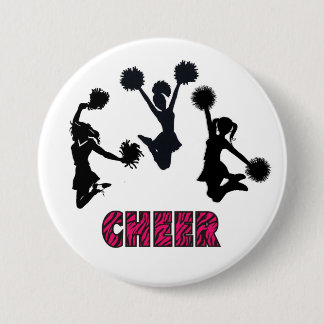 CHEERLEADING 7.5 CM ROUND BADGE