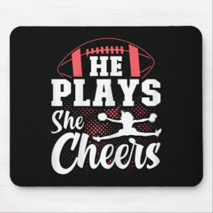 Cheerleading And Footll Mum Of Both Footll Cheer M Mouse Pad