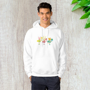 Cheerleading Animal Trio Pig Bunny and Cat  Hoodie