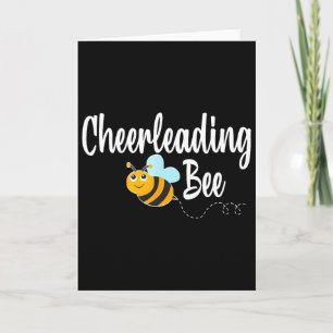 Cheerleading Bee Cheerleader Funny Bumblebee  Card