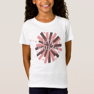 Cheerleading Birthday Party Pom Pom Pink Neutral T-Shirt