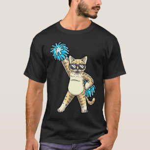 Cheerleading Cat Cheerleader Cheer Flyer Cheerlead T-Shirt