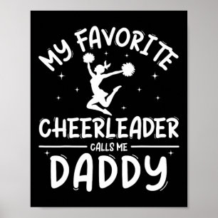 Cheerleading Cheer Dad Shirt Pride Fathers Day Men Poster