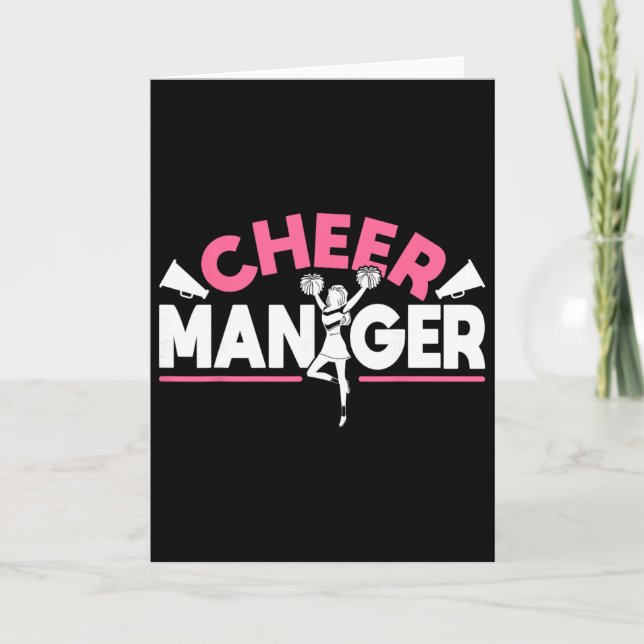 Cheerleading Cheer Manager  Card (Front)
