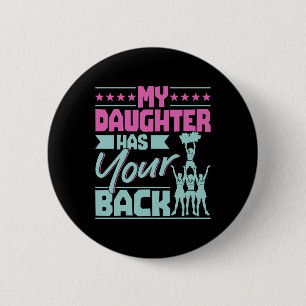 Cheerleading Cheer Mum Ckspot - My Daughter Has Yo 6 Cm Round Badge