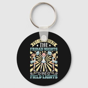 Cheerleading Cheer Quote Footll Stadium Dance Pom Key Ring