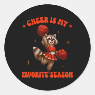 Cheerleading Cheer Squad Cheer Is My Favourite Sea Classic Round Sticker