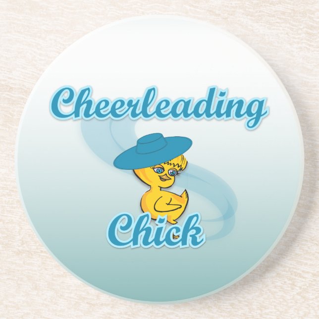 Cheerleading Chick #3 Coaster (Front)