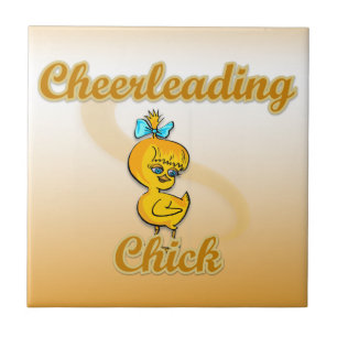 Cheerleading Chick Tile