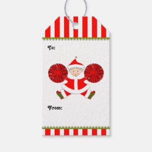 Cheerleading Christmas Gift Tags