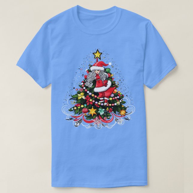 Cheerleading Christmas T-Shirt (Design Front)
