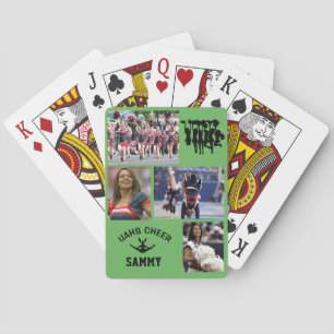 Cheerleading Class Of Photo School Name Playing Cards