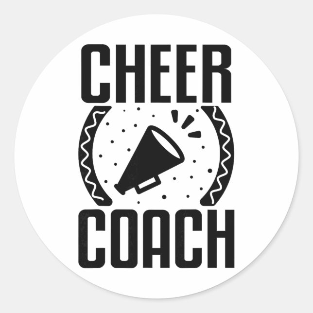 Cheerleading Coach _5  Classic Round Sticker (Front)
