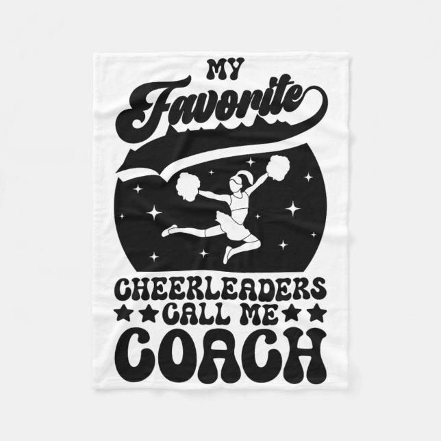 Cheerleading Coach _8  Fleece Blanket (Front)