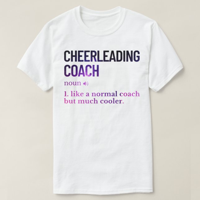 Cheerleading coach funny saying T-Shirt (Design Front)