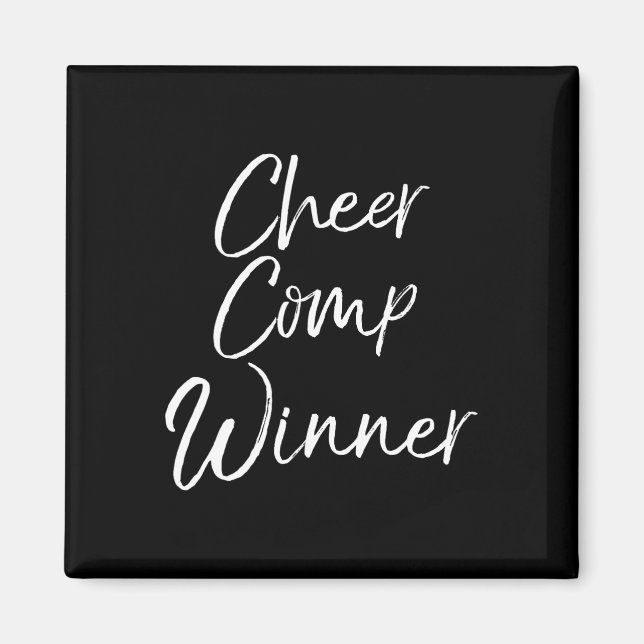 Cheerleading Competition Team Gift Idea Cheer Comp Magnet (Front)
