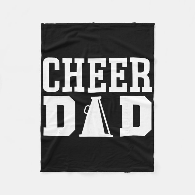 Cheerleading Dad Apparel For Cheer Dad  Fleece Blanket (Front)