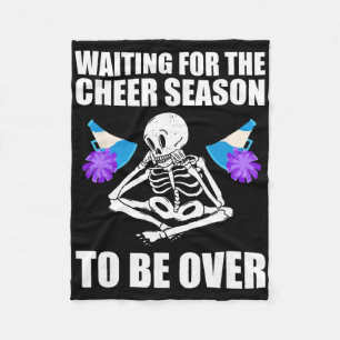 Cheerleading Daddy Funny Cheer Dad  Fleece Blanket