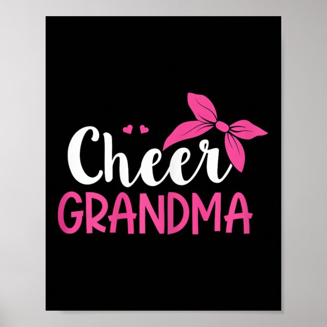 Cheerleading Design For A Cheer Grandma  Poster (Front)