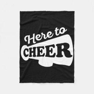 Cheerleading Design For A Cheerleading Girl  Fleece Blanket