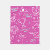 Cheerleading Doodle Cheer Team Senior Gift
