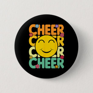 Cheerleading For Cheerleader Squad Girl Teen Cheer 6 Cm Round Badge