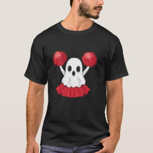 Cheerleading Ghost Halloween Cheerleader T Shirt