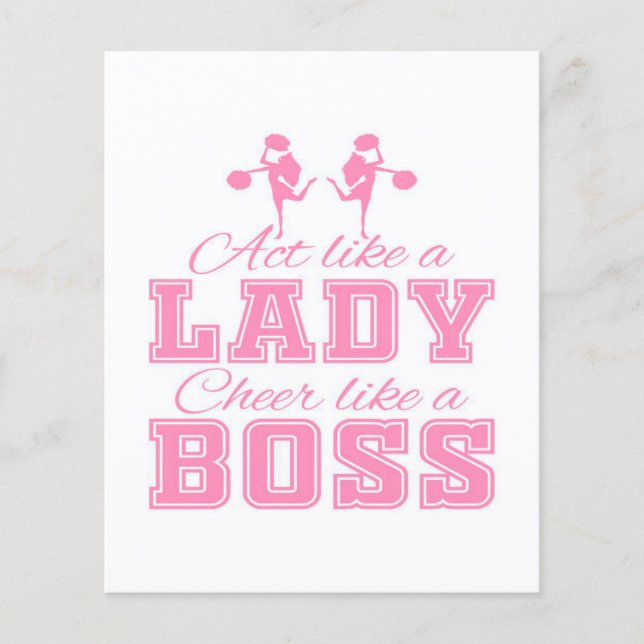 CHEERLEADING GIFT IDEA | Cheerleading Cute Design Flyer (Front)