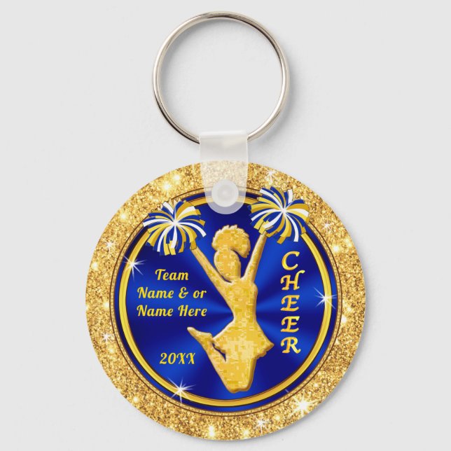 Cheerleading Gift Ideas CHEAP, 2 Sided, Cheer Key Ring (Front)