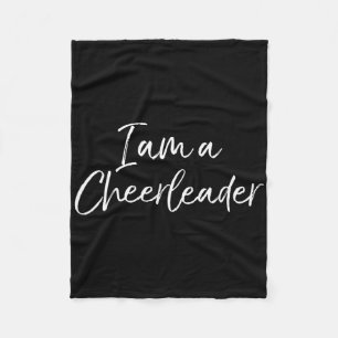 Cheerleading Gifts For Girls 6-8 Cute I Am A Cheer Fleece Blanket